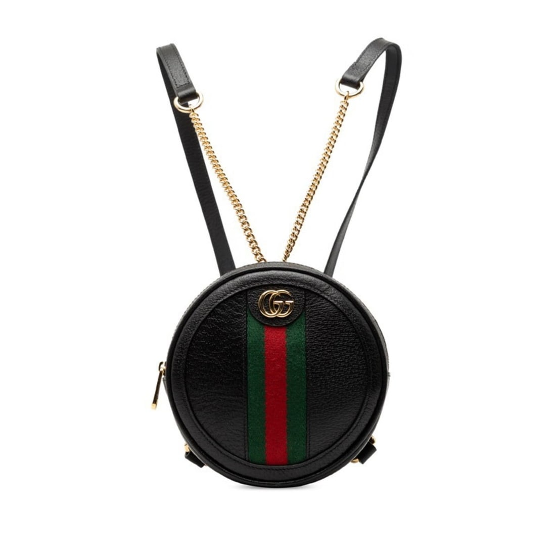 Gucci Sherry Line Ophidia Chain Backpack 598661 Black Leather Women's GUCCI (1 of 18)