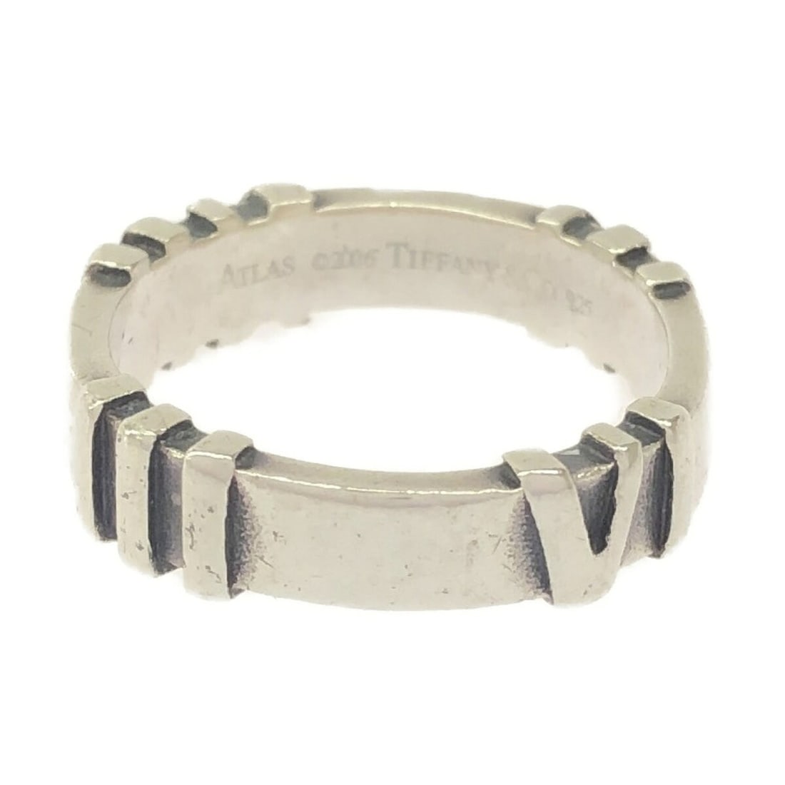 TIFFANY & Co. Tiffany Atlas Ring, Silver 925, Women's, Size 11, Mikunigaoka Store: --- Catalog ---Category: SizeWidth: 4mm / 0.16''JP Size: 11US Size: 6Category: DesignType: Band ringColor: SilverGender: WomenMaterial: Silver 925Category: GeneralLine: AtlasBrand: Tiffany--- Item Lis