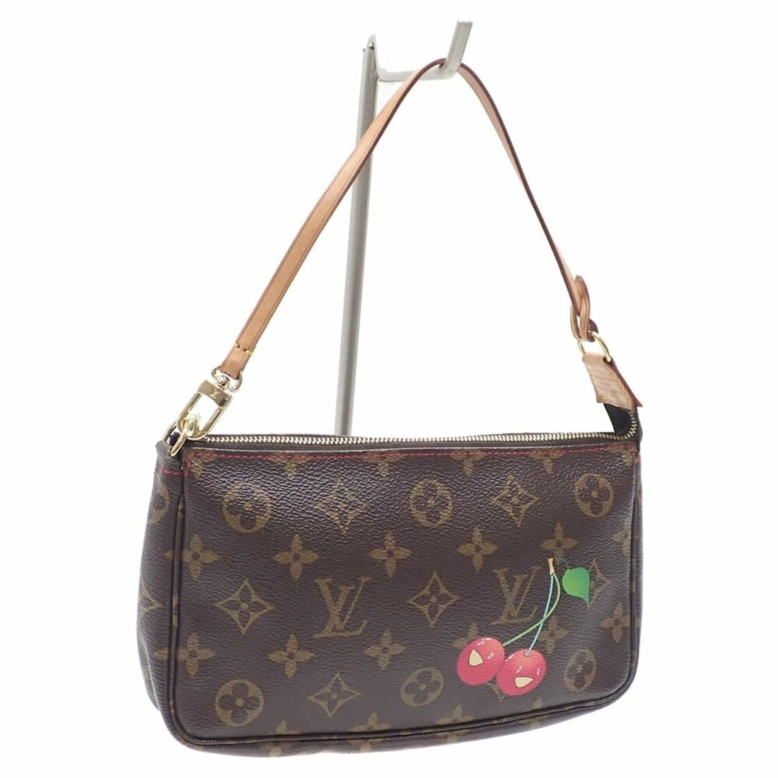 Louis Vuitton Pouch Monogram Cherry Pochette Accessoires Women's M95008 Hand 2005 Murakami Takashi (1 of 11)