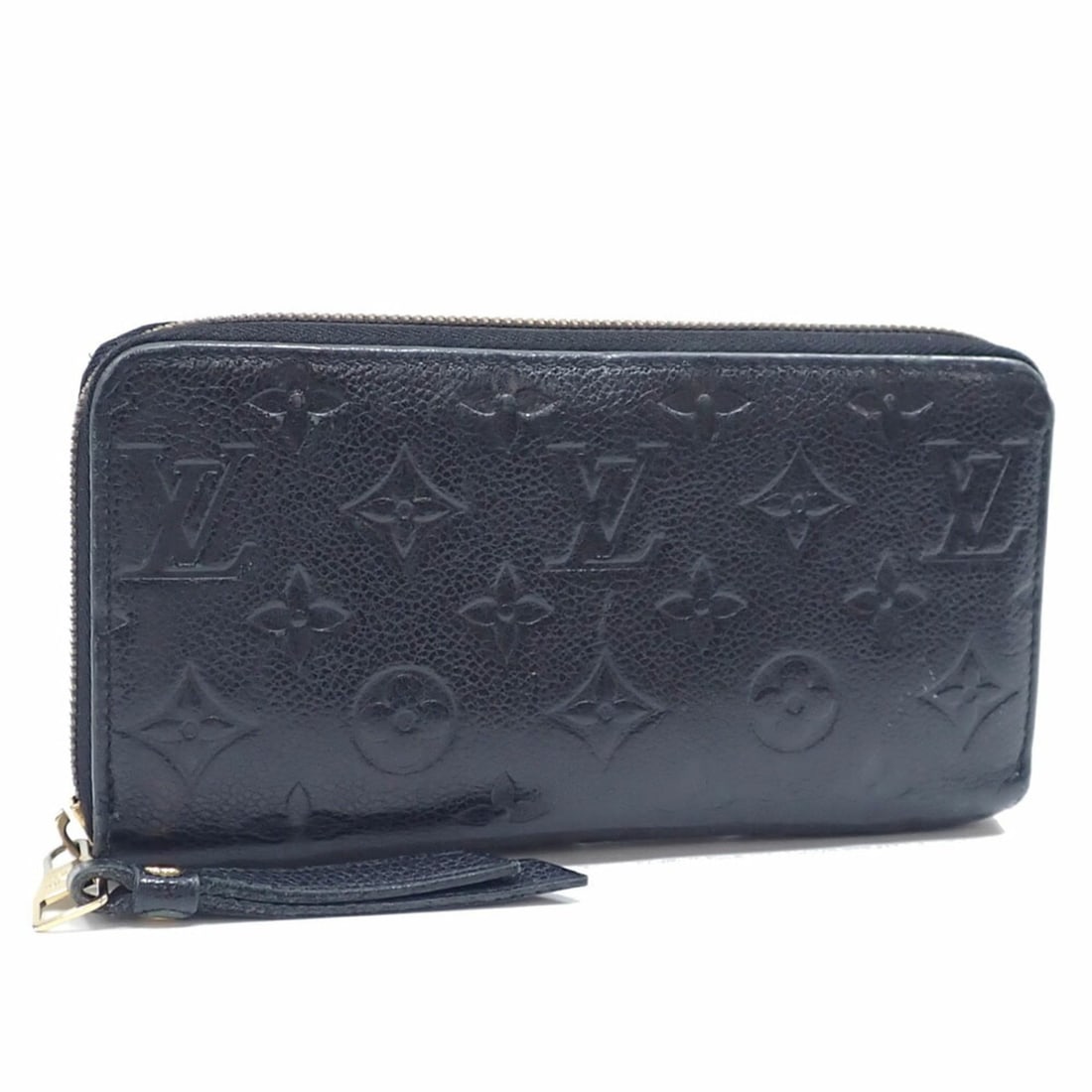 Louis Vuitton Monogram Empreinte Zippy Wallet, Women's, M61864, Noir, Black (1 of 11)