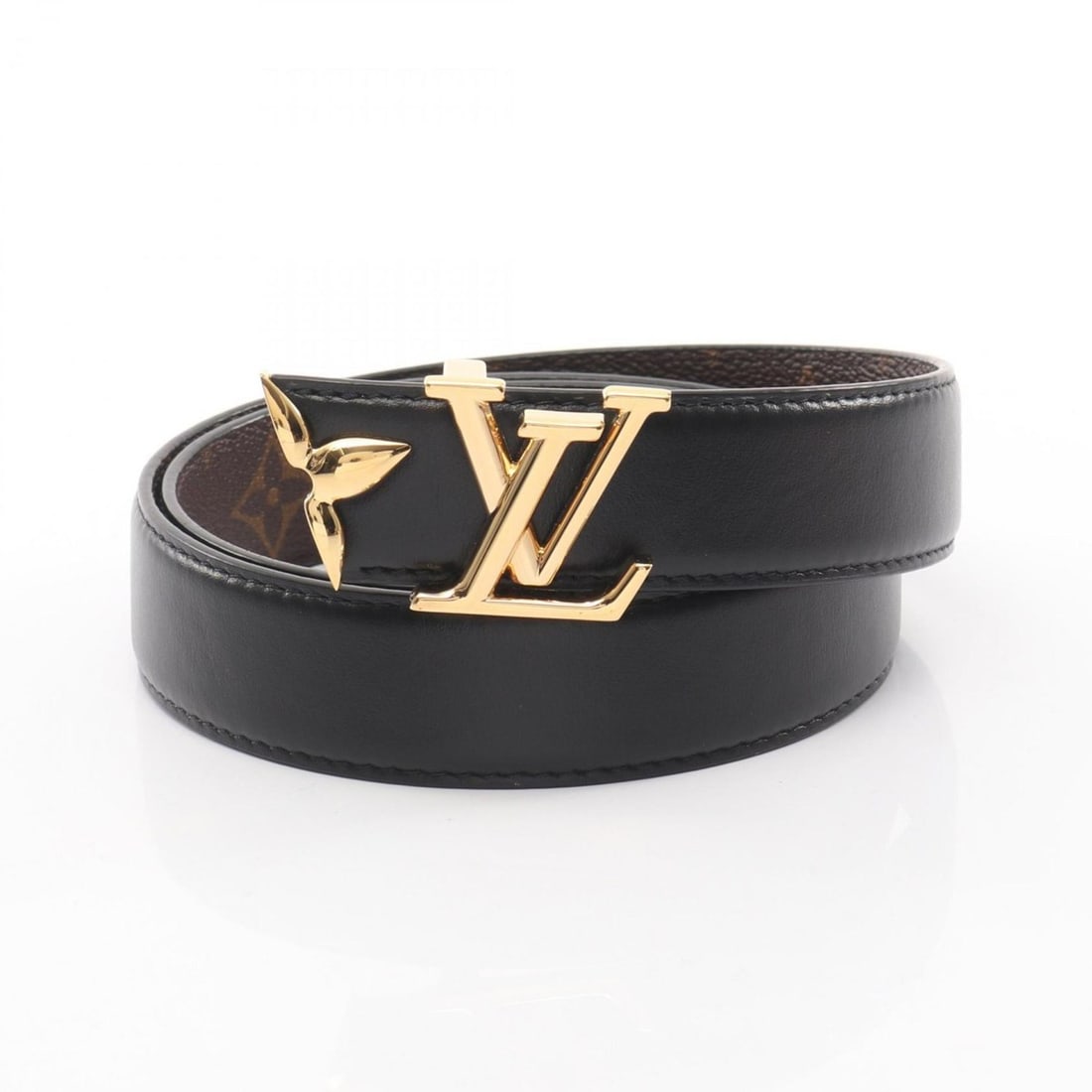 Louis Vuitton Pretty LV 30mm Reversible Leather Belt for Women, Black and Brown, M0699: --- Catalog ---Category: SizeLength: 86cm - 96cm / 33.85'' - 37.79''Category: DesignType: Standard beltColor: Black, BrownGender: WomenMaterial (Strap): Leather , PVC Category: GeneralMPN: M0699Brand:
