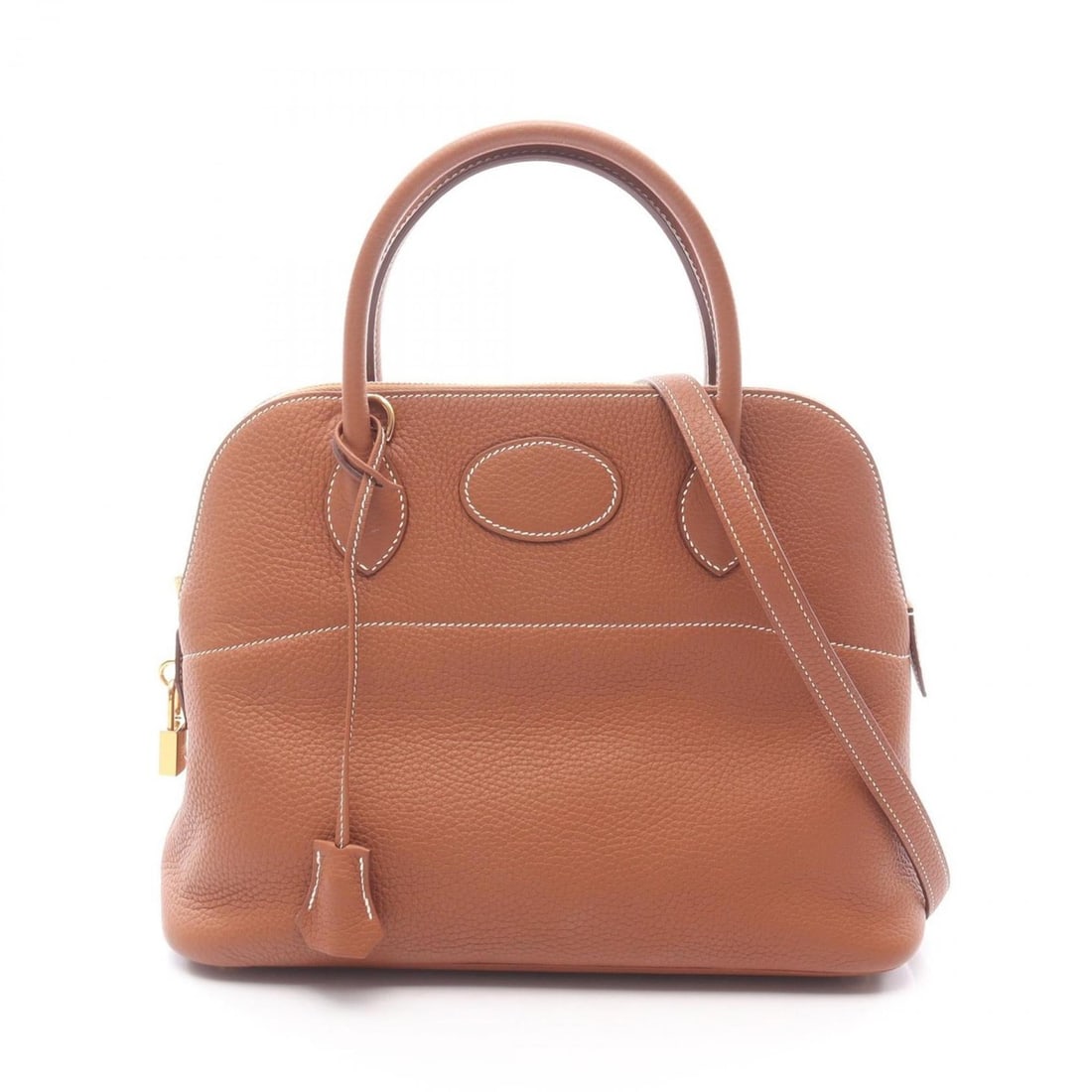 Hermes Hermès Bolide 31 handbag in Taurillon Clemence leather, brown, for women. (1 of 14)