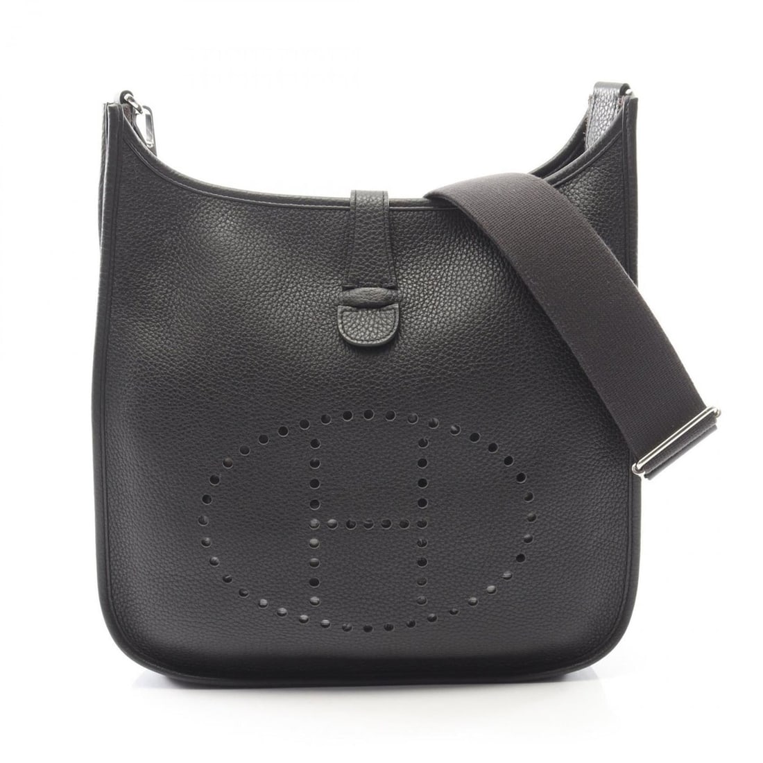 Hermes Hermès Evelyn 3 Trois GM Shoulder Bag/Handbag in Taurillon Clemence Leather, Black (1 of 11)