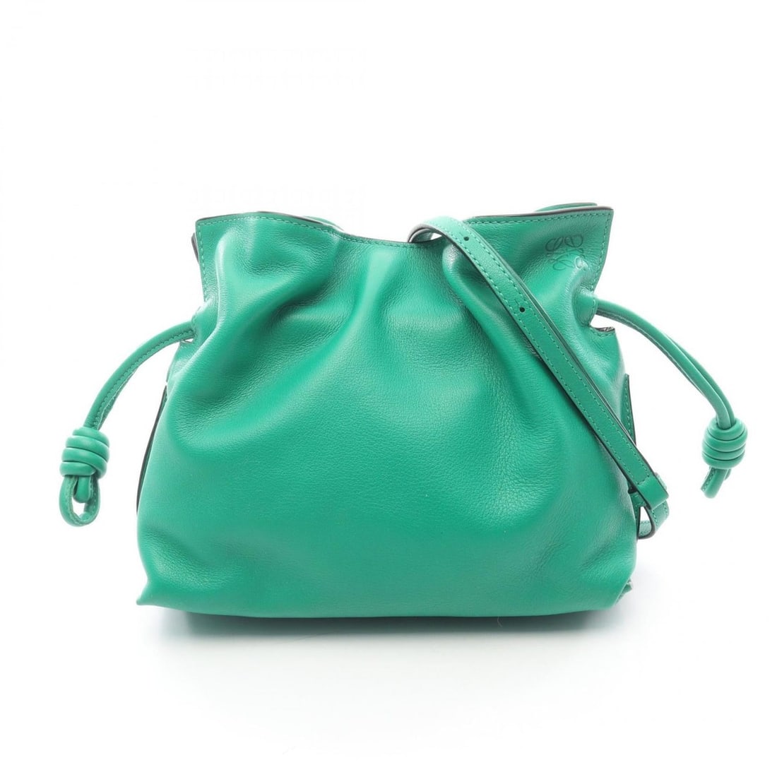 LOEWE Flamenco Clutch Mini Shoulder Bag/Handbag in Leather, Women's, Green, A411FC2X73: --- Catalog ---Category: SizeSize (HxWxD): 19cm x 23cm x 7cm / 7.48'' x 9.05'' x 2.75''Category: DesignType: Handbag, Shoulder bagColor: GreenGender: WomenMaterial: Leather Category: GeneralMPN: A411F