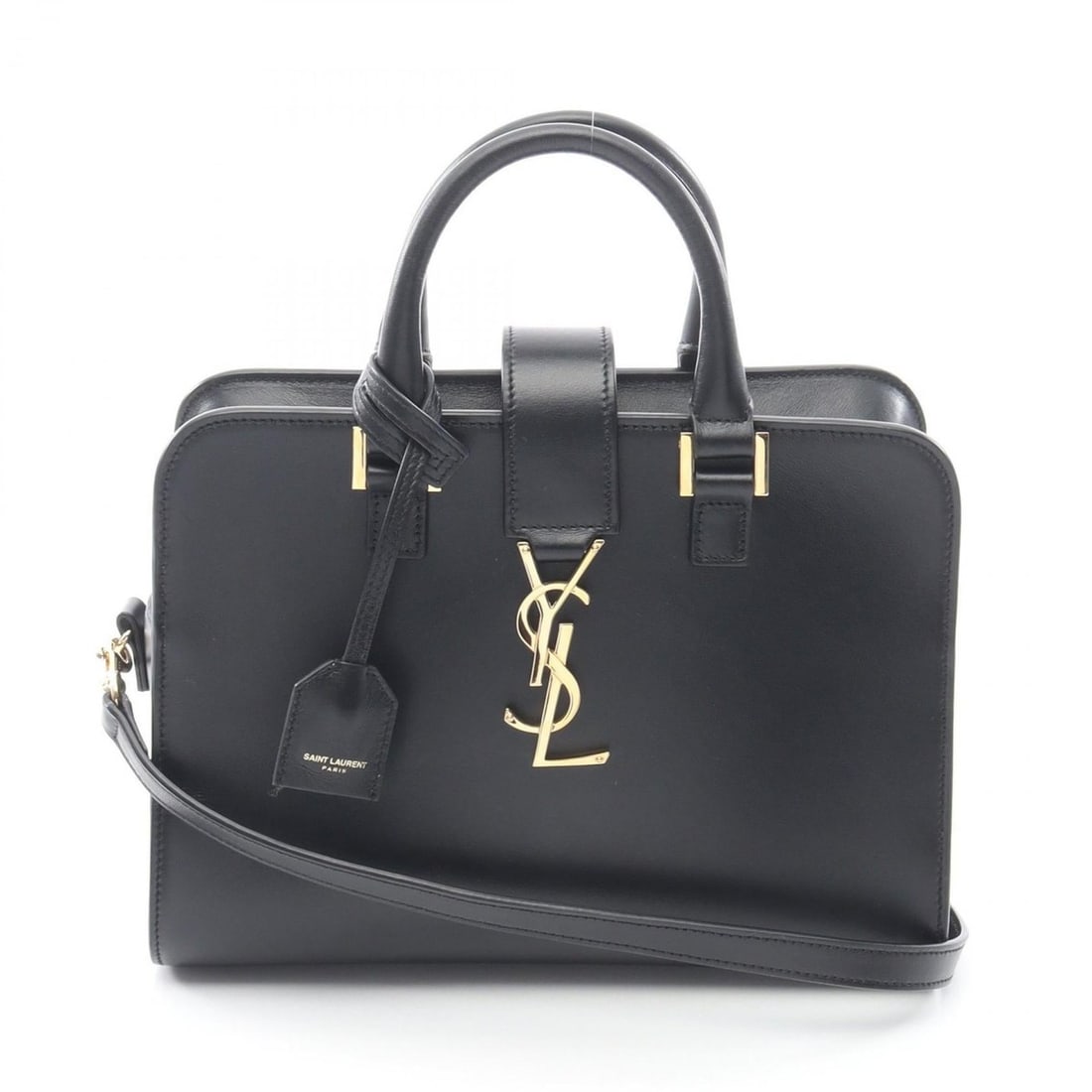 Yves Saint Laurent Saint Laurent Paris YSL Baby Monogram Cabas Handbag, Women's Leather, Black, (1 of 13)
