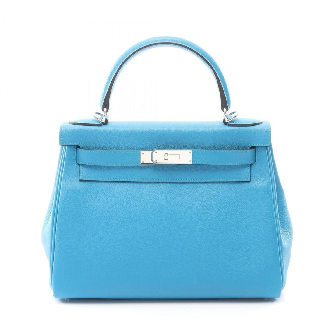 Hermes Hermès Kelly 28 handbag, leather, Evercolor, women's, blue: --- Catalog ---Category: SizeSize (HxWxD): 21cm x 28cm x 11cm / 8.26'' x 11.02'' x 4.33''Category: DesignType: HandbagColor: BlueGender: WomenMaterial: Leather , Evercalf leather Category: GeneralBran