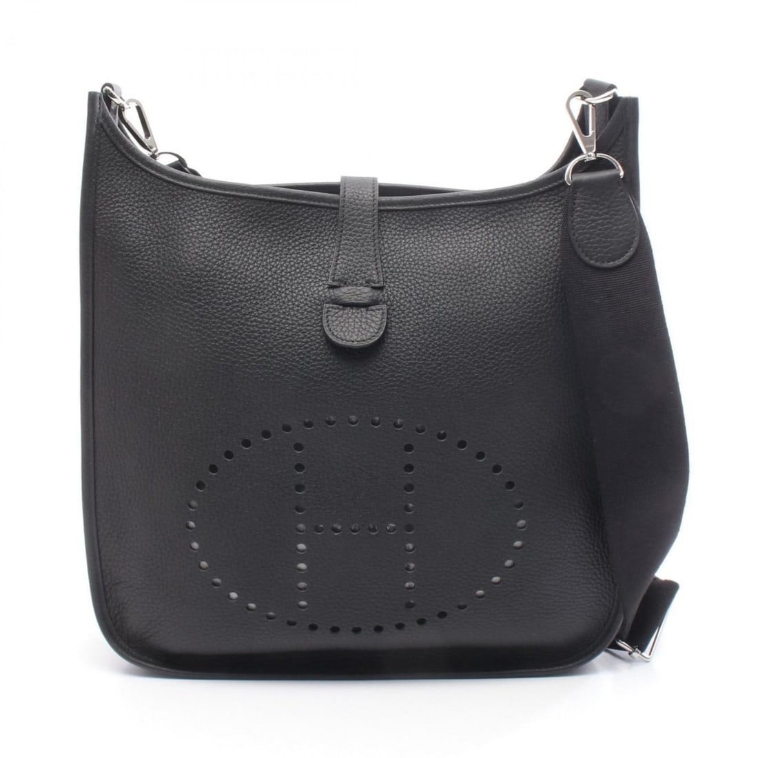 Hermes Hermès Evelyn 3 Trois GM Shoulder Bag/Handbag in Taurillon Clemence Leather, Black (1 of 10)