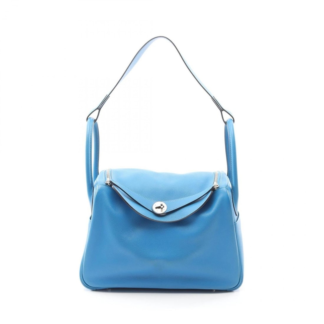 Hermes Hermès Lindy 30 Shoulder Bag/Handbag Leather Evercolor Women's Blue 073432CK (1 of 18)