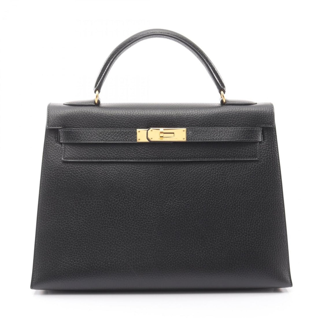 Hermes Hermès Kelly 32 handbag, leather Ardennes women's, black (1 of 11)