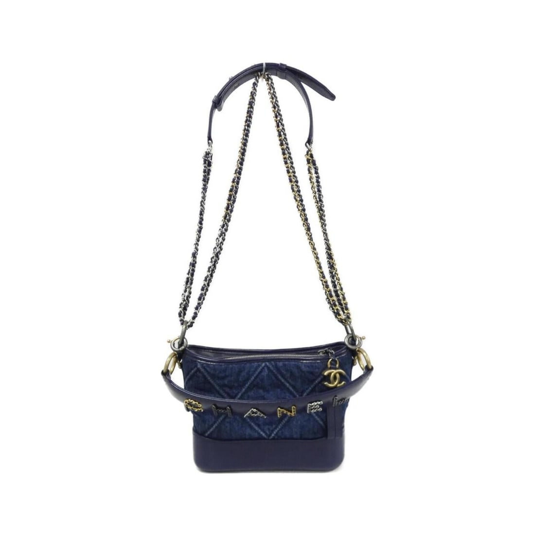 Chanel Gabriel Line AS0865 Shoulder Bag: --- Catalog ---Category: SizeSize (HxWxD): 15.5cm x 20cm x 8cm / 6.1'' x 7.87'' x 3.14''Category: DesignType: Shoulder bagColor: BlueGender: WomenMaterial: Denim , Leather Hardware Color: Gold,