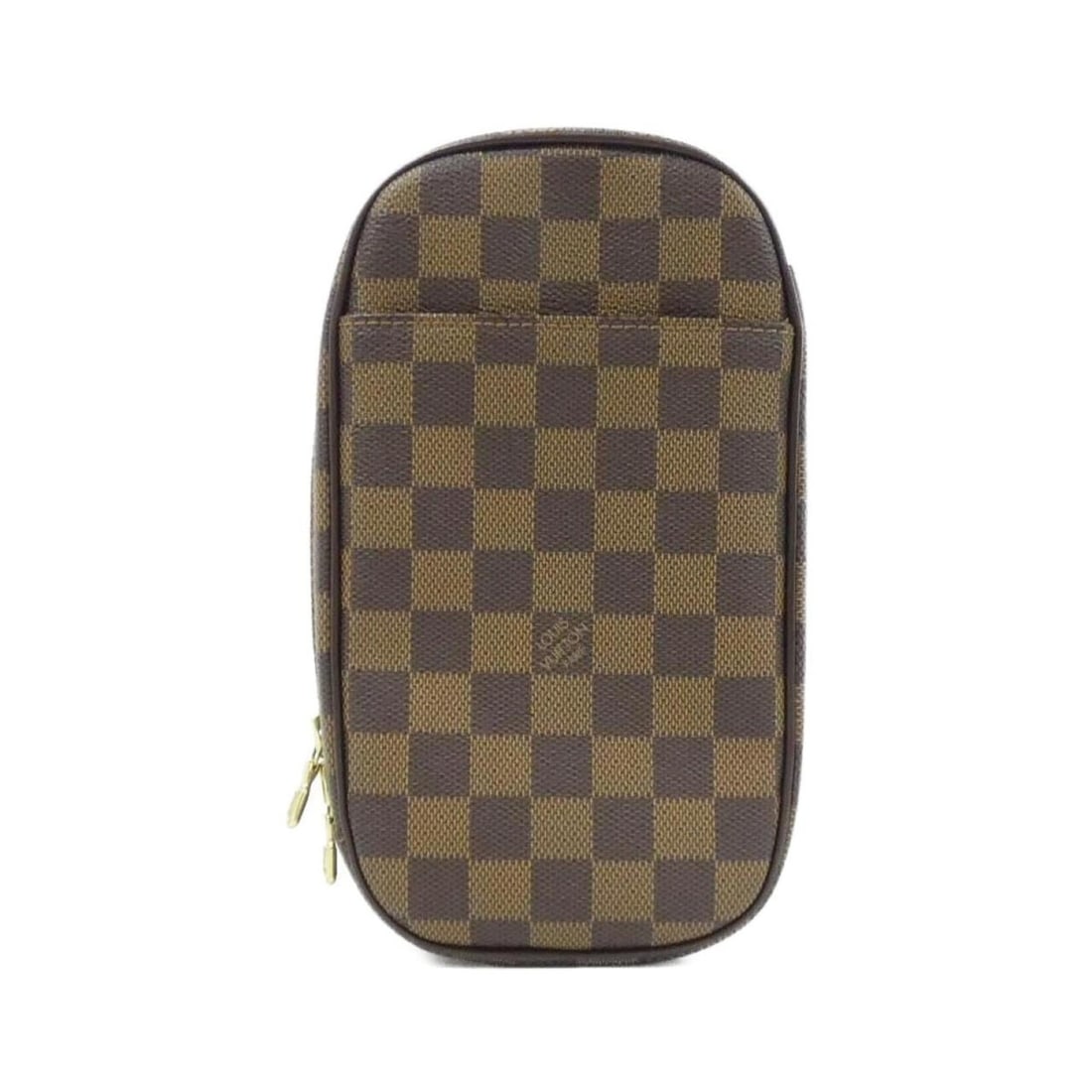 Louis Vuitton Damier Pochette Ganjou N48048 Shoulder Bag: --- Catalog ---Category: SizeSize (HxWxD): 23cm x 13cm x 5cm / 9.05'' x 5.11'' x 1.96''Category: DesignType: Pochette, Shoulder bagColor: BrownGender: Women,MenMaterial: Coated canvas Category: