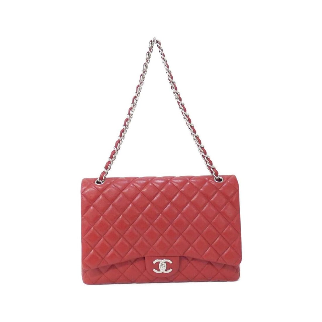 Chanel 58601 Shoulder Bag: --- Catalog ---Category: SizeSize (HxWxD): 22cm x 33cm x 9cm / 8.66'' x 12.99'' x 3.54''Category: DesignType: Shoulder bagColor: Red colorGender: WomenMaterial: Grained Calfskin Category: GeneralMPN:
