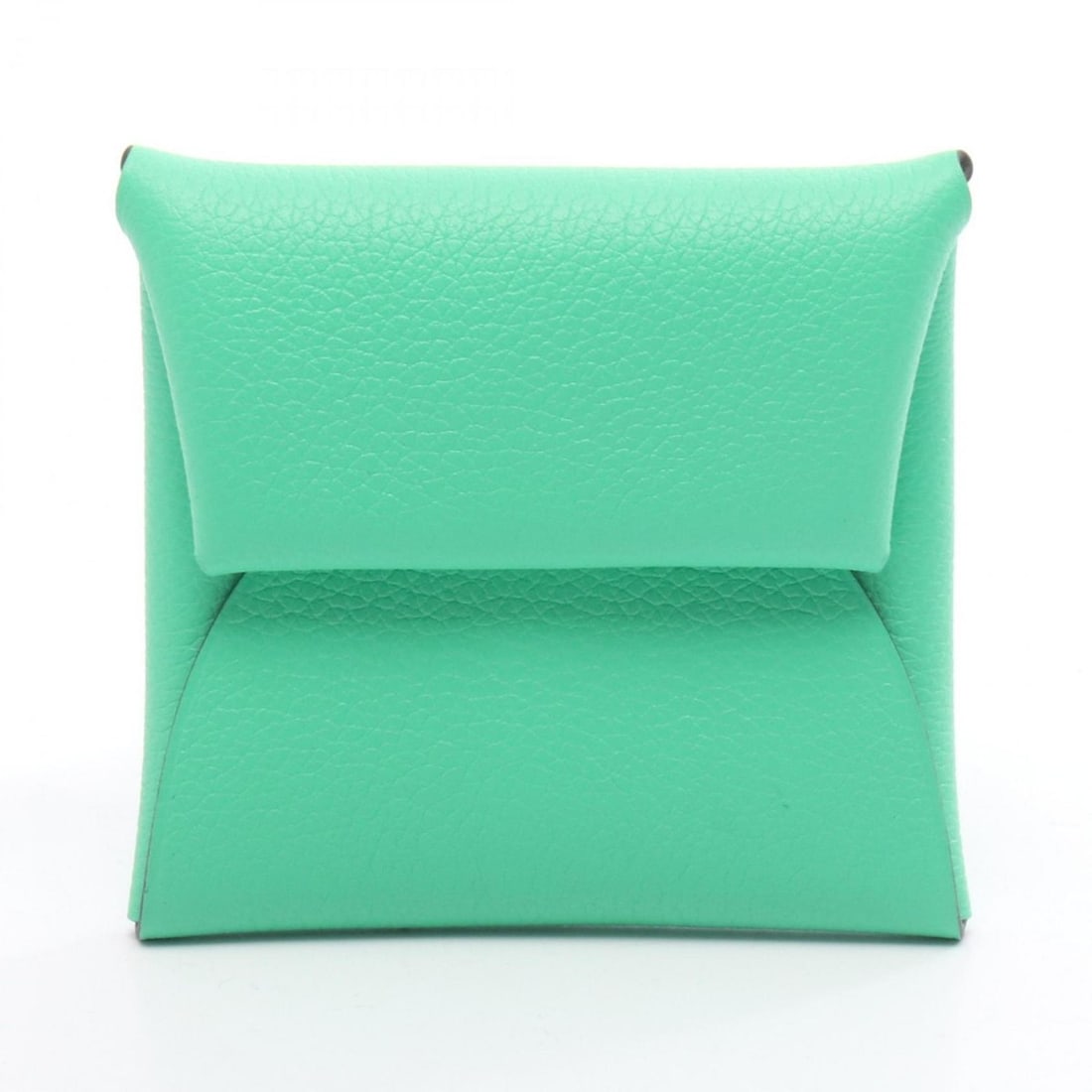 Hermes Hermès Bastia wallet, coin purse, leather Evercolor, women's, green (1 of 11)