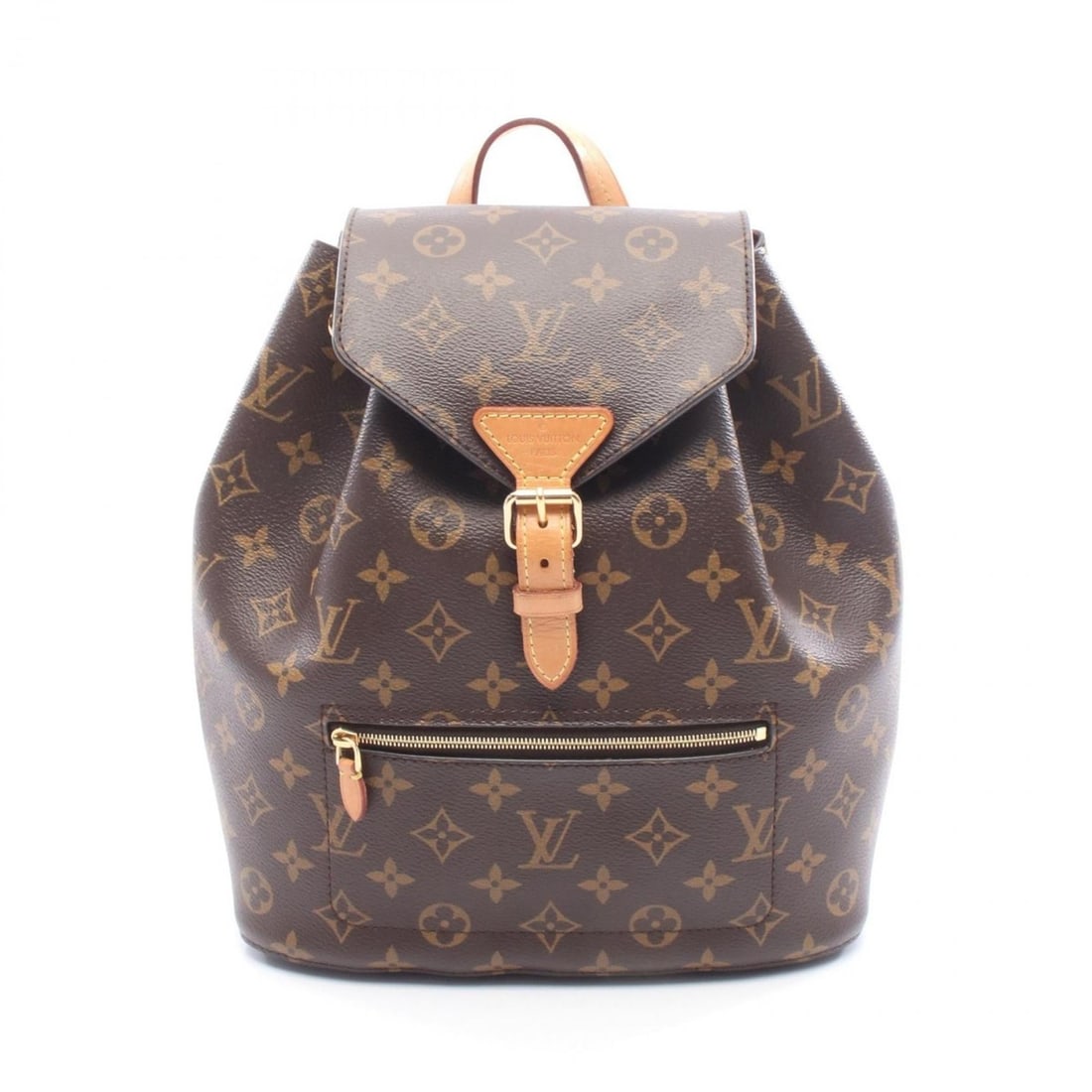 Louis Vuitton Montsouris NM PM Backpack/Handbag in Coated Canvas and Leather with Monogram Design,: --- Catalog ---Category: SizeSize (HxWxD): 30cm x 23cm x 15cm / 11.81'' x 9.05'' x 5.9''Category: DesignType: Backpack, HandbagColor: Brown, MonogramGender: WomenMaterial: Coated canvas , Leather