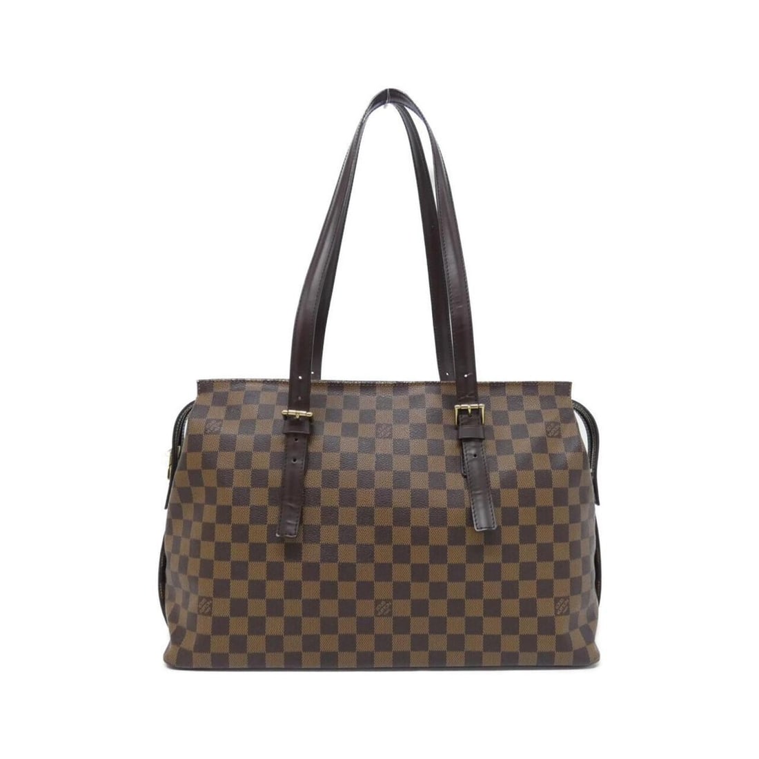 Louis Vuitton Damier Chelsea N51119 Shoulder Bag: --- Catalog ---Category: SizeSize (HxWxD): 28cm x 42cm x 14cm / 11.02'' x 16.53'' x 5.51''Category: DesignType: Shoulder bagColor: EbeneGender: WomenMaterial: Coated canvas Hardware Color: