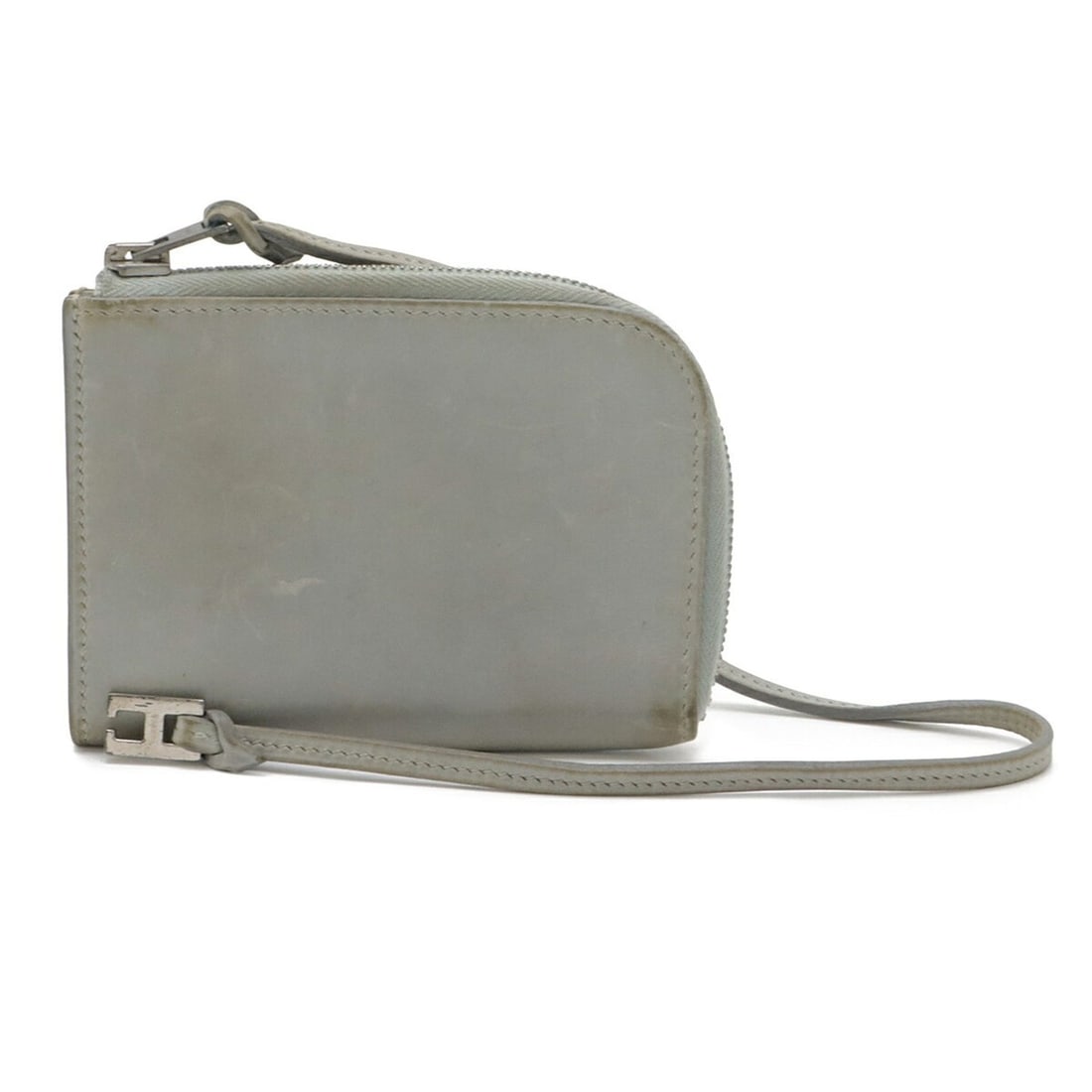 HERMES Remix Business Card Case/Card Case/Pass Case, L-Shaped, with Strap, Light Gray Leather, E: --- Catalog ---Category: DesignType: Business card caseColor: Light gray, YellowGender: WomenMaterial: Leather Category: GeneralBrand: HermesCategory: Physical PropertiesSize (HxWxD): 7.5cm x 10cm / 2