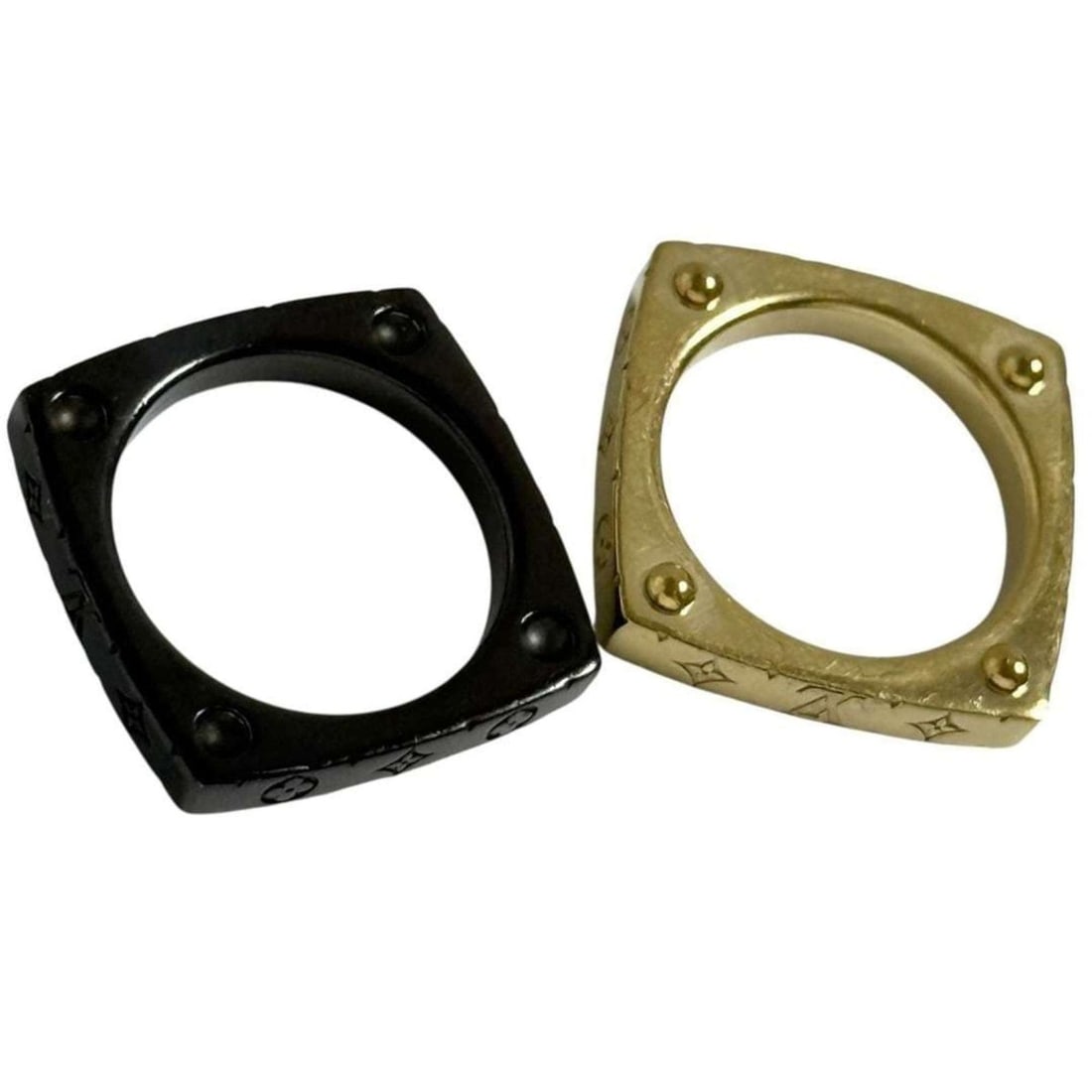 Louis Vuitton Men's Monogram Bold Set Ring, Size 19, Medium - 5