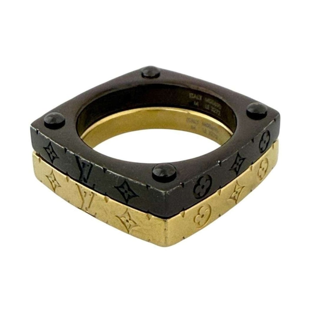 Louis Vuitton Men's Monogram Bold Set Ring, Size 19, Medium - 7