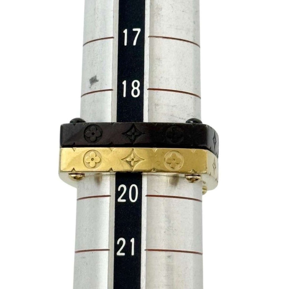 Louis Vuitton Men's Monogram Bold Set Ring, Size 19, Medium - 9
