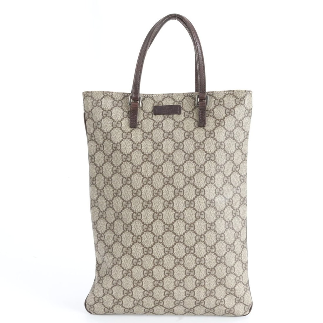 Gucci GG Supreme 117551 Leather Tote Bag Shoulder Handbag Beige Women's: --- Catalog ---Category: SizeSize (HxWxD): 35cm x 25cm x 2cm / 13.77'' x 9.84'' x 0.78''Category: DesignType: Handbag, Tote bagColor: BeigeGender: WomenMaterial: Leather , Coated canvas Category: Gene
