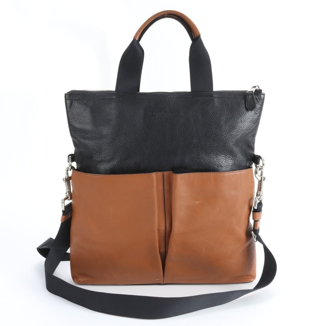 Coach leather shoulder bag, messenger and tote bag in two-tone for men (1 of 10)