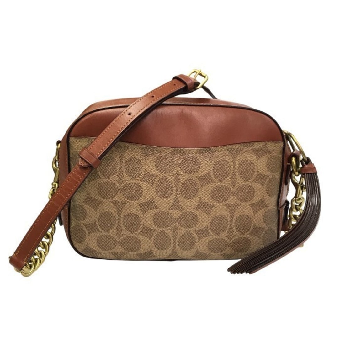 COACH Women's Signature Brown Shoulder Bag 31208 T1: --- Catalog ---Category: SizeSize (HxWxD): 16cm x 21cm x 9cm / 6.29'' x 8.26'' x 3.54''Category: DesignType: Shoulder bagColor: BrownGender: WomenMaterial: PVC , Leather Category: GeneralLine: Signatu