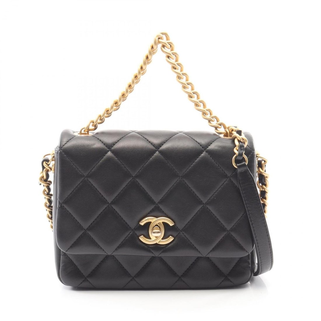 CHANEL Matelasse Shoulder Bag, Handbag, Lambskin Leather, Women's, Black, AS2734: --- Catalog ---Category: SizeSize (HxWxD): 15cm x 19cm x 6cm / 5.9'' x 7.48'' x 2.36''Category: DesignType: Handbag, Shoulder bagColor: BlackGender: WomenMaterial: Leather Hardware Color: GoldLeather/