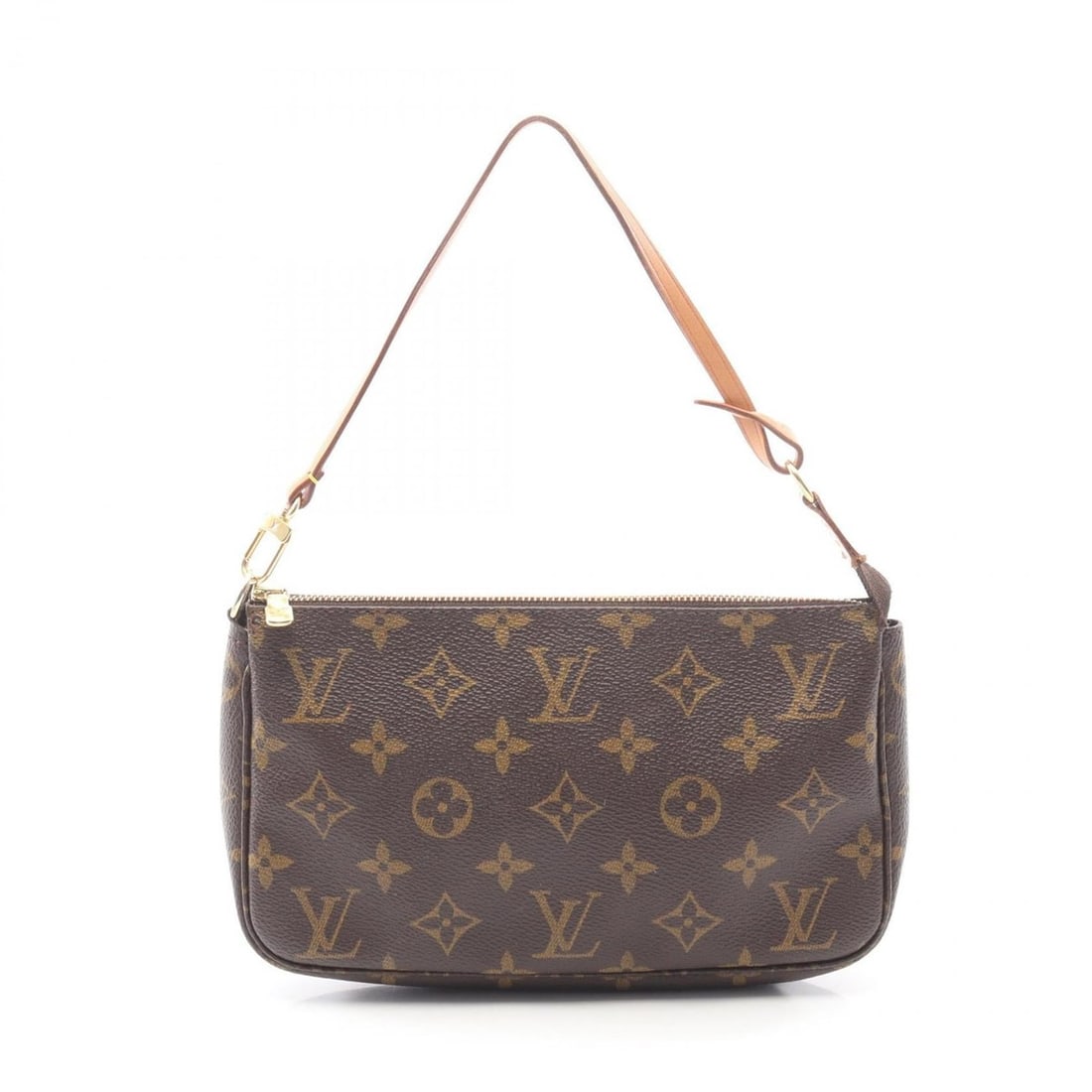 Louis Vuitton Pochette Accessoires Monogram Handbag, Coated Canvas and Leather, Women's, Brown, (1 of 20)