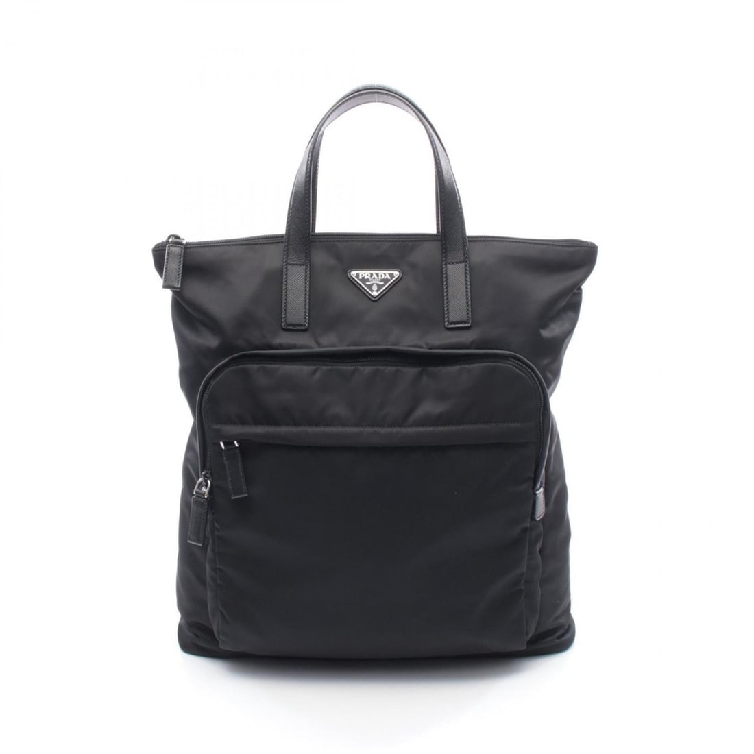 Prada TESSUTO Backpack/Handbag in Nylon and Saffiano Leather, Men's, Black, 2VG098 (1 of 17)