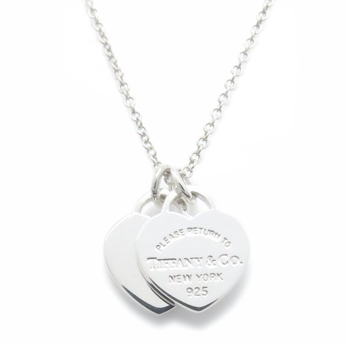 TIFFANY & Co. Return to Tiffany Double Heart Tag Necklace in SV925 for Women, 295069 (1 of 20)