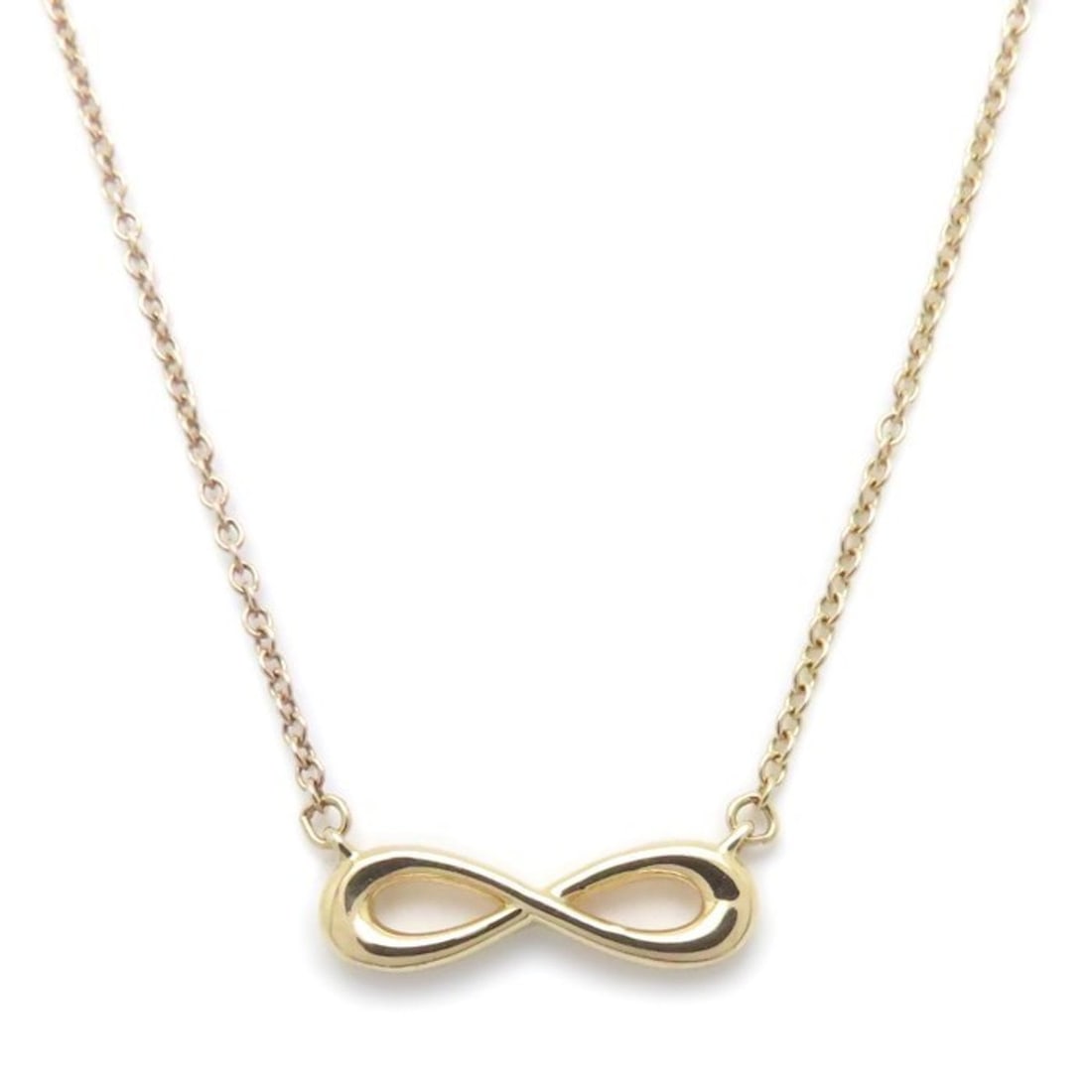 TIFFANY & Co. Tiffany Infinity Necklace 18K White Gold Women's 295065 (1 of 20)