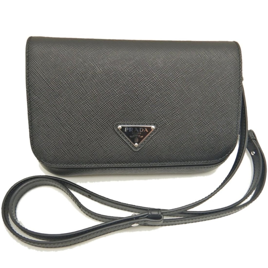 PRADA 2VD061 Saffiano Leather Shoulder Bag, NERO, Women's, 253601 (1 of 20)