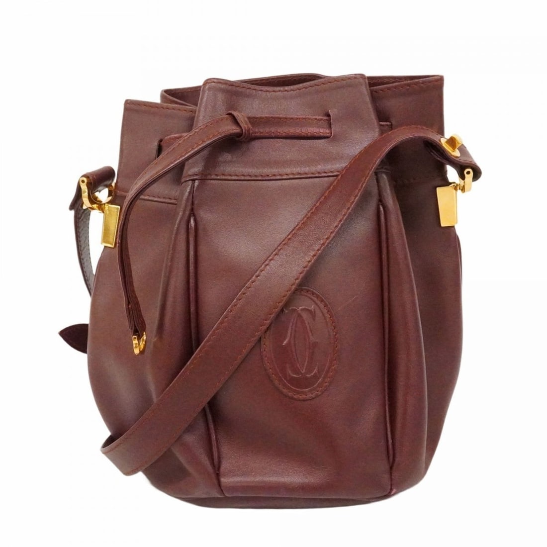 Cartier Must Shoulder Bag, Leather, Bordeaux, Women's (1 of 20)