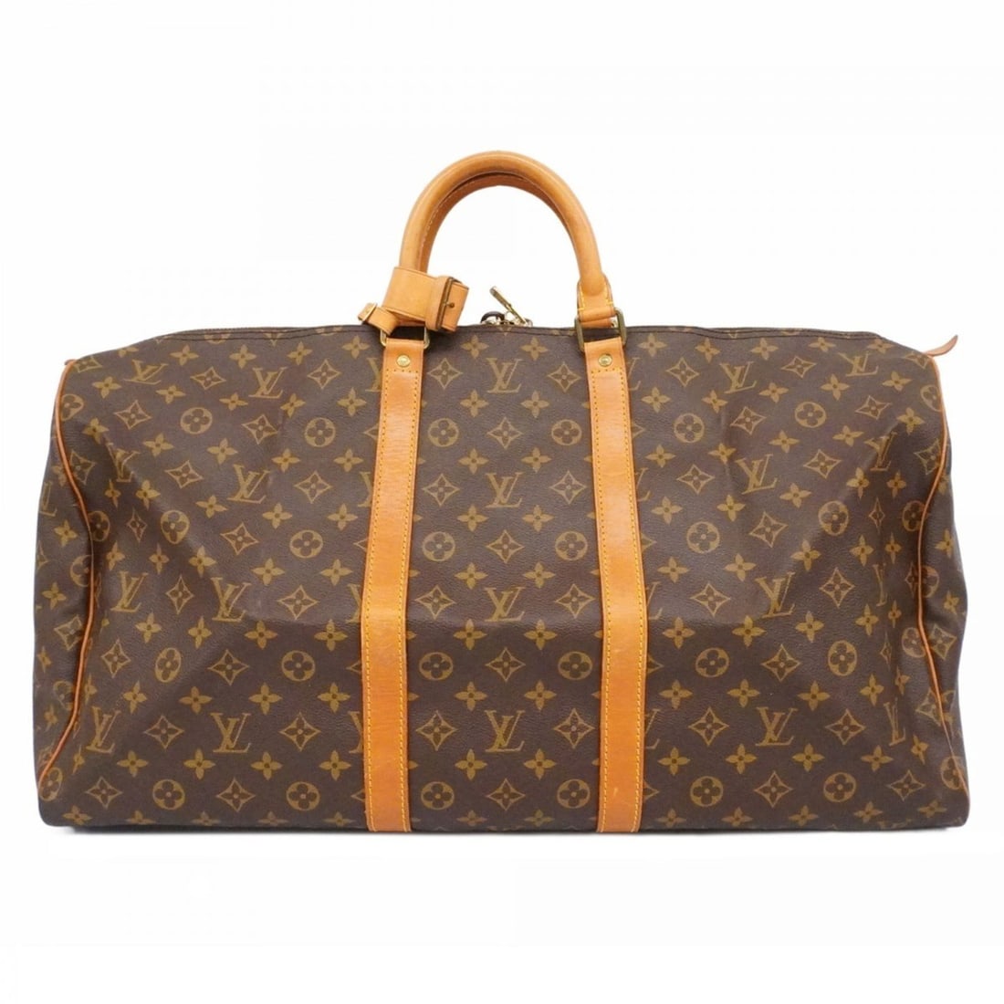 Louis Vuitton Monogram Keepall 55 Boston Bag M41424 Brown Men's/Women's P2407948 (1 of 18)