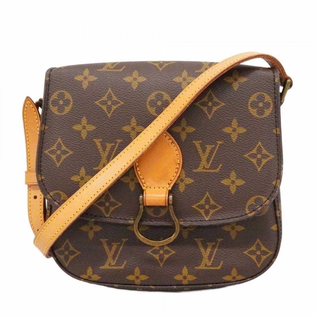 Louis Vuitton Monogram Saint-Cloud MM Shoulder Bag M51243 Brown Women's (1 of 16)