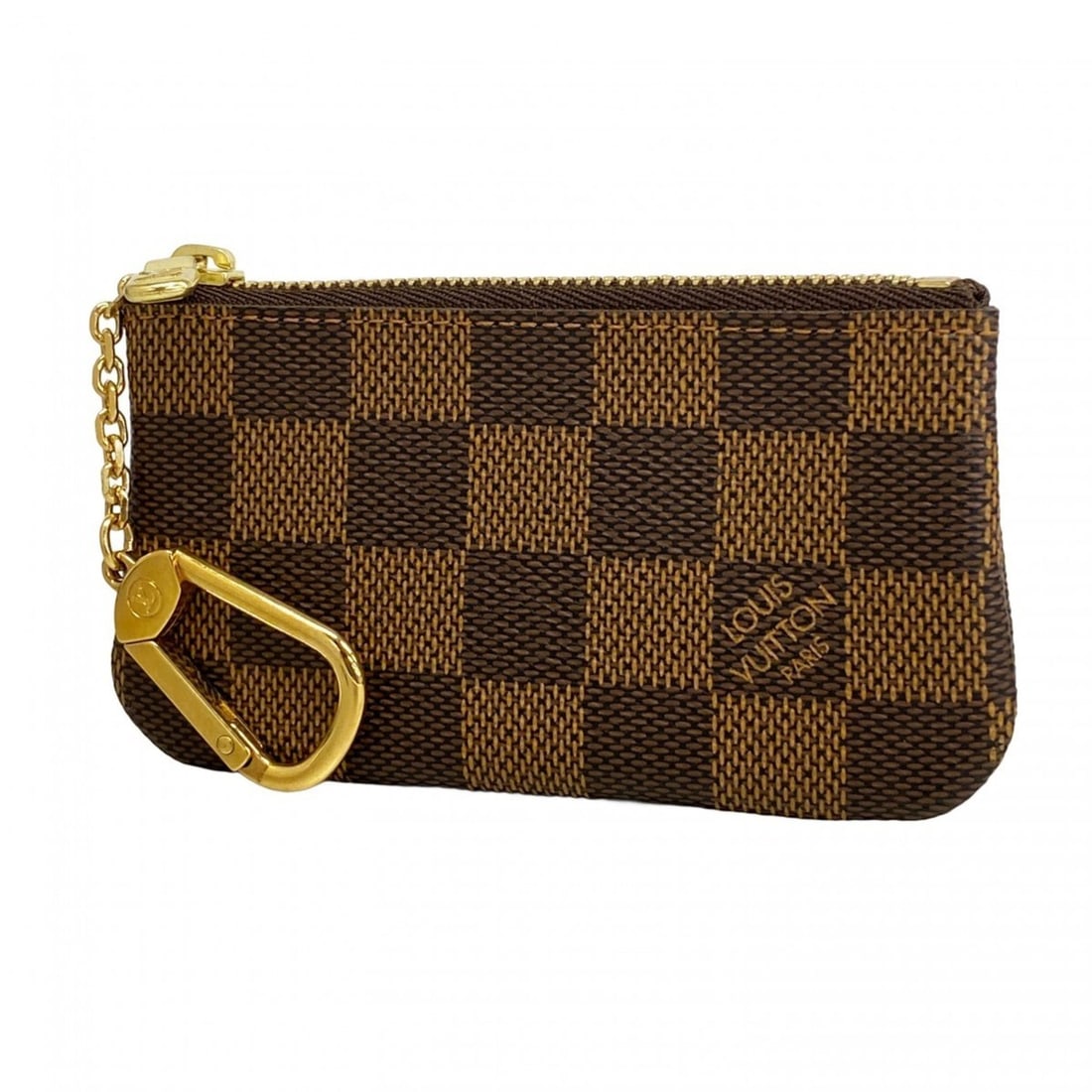 Louis Vuitton Damier Pochette Cle Wallet/Coin Case N62658 Ebene for Men and Women (1 of 18)