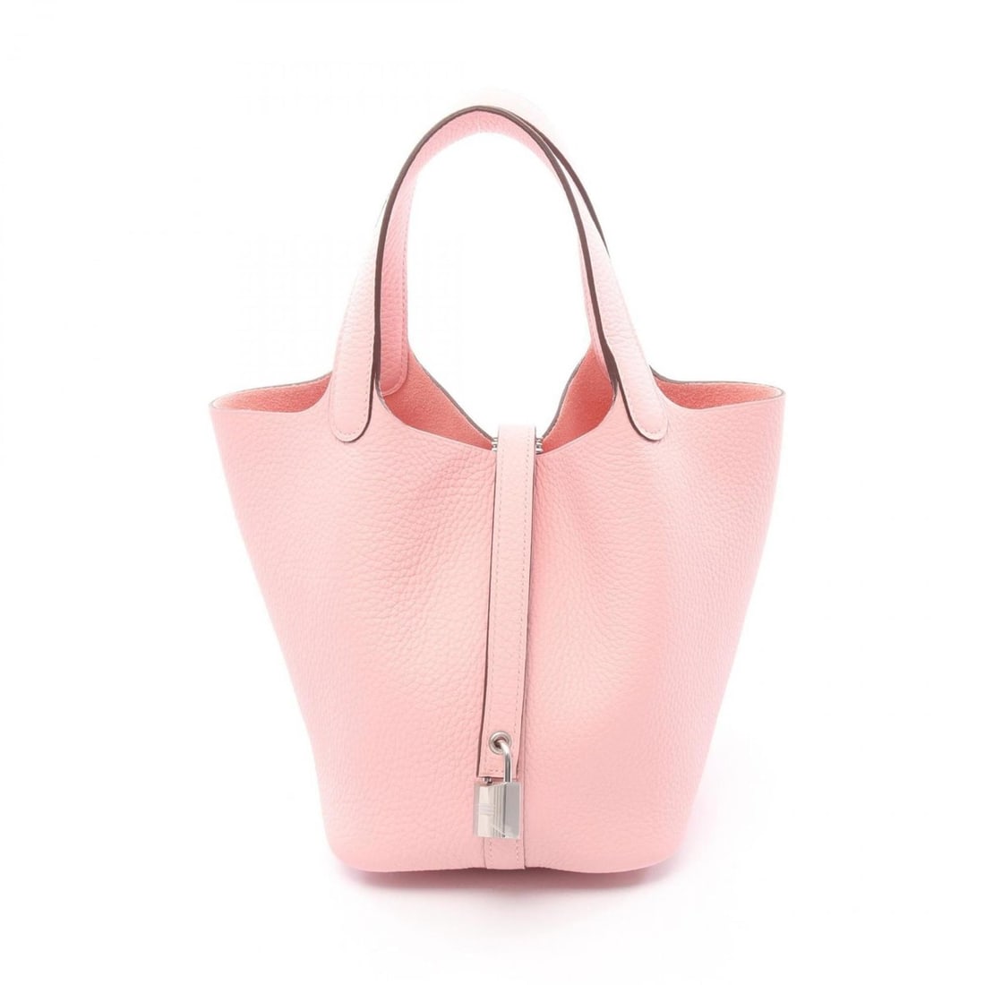 Hermes Hermès Picotin Lock PM handbag in Taurillon Clemence leather, pink for women.: --- Catalog ---Category: SizeSize (HxWxD): 18.5cm x 19cm x 13.5cm / 7.28'' x 7.48'' x 5.31''Category: DesignType: HandbagColor: PinkGender: WomenMaterial: Taurillon clemence leather Category: