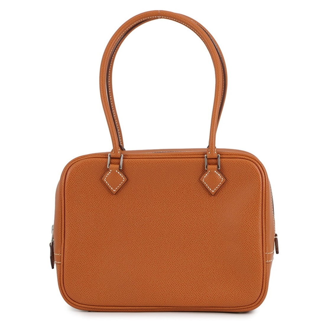 Hermes Plume Mini Cognac Epsom Handbag with I Stamp HERMES (1 of 15)
