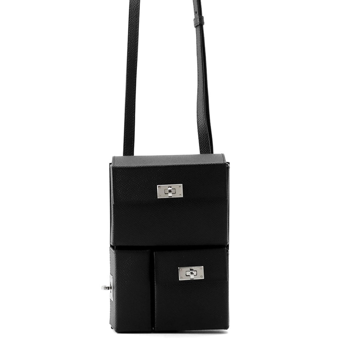 Hermes Kelly Multi-Pocket Shoulder Bag, Black, Epson, K Stamp, Handbag, Hermes, HERMES: --- Catalog ---Category: SizeWeight: 230g / 8.11oz.Size (HxWxD): 17cm x 12.5cm x 4.5cm / 6.69'' x 4.92'' x 1.77''Strap Length: 92cm - 122cm / 36.22'' - 48.03''Category: DesignType: Handbag, Shoulder