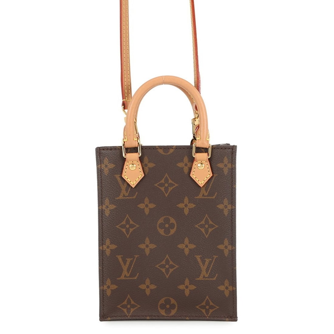 Louis Vuitton Monogram Petite Sac Plat Handbag M69442 LOUIS VUITTON 2-way (1 of 19)