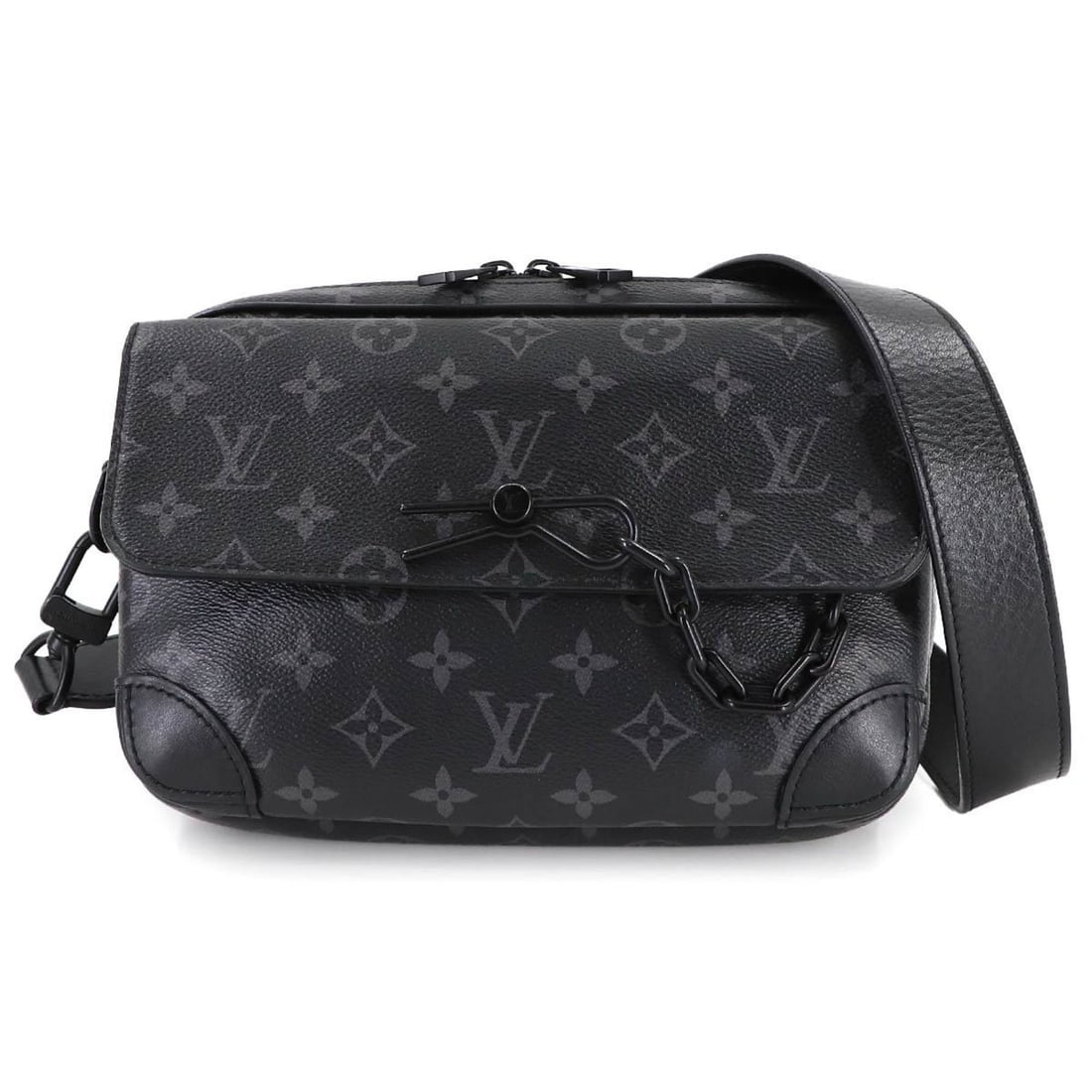 Louis Vuitton Monogram Eclipse Steamer Shoulder Bag M46795 RFID (1 of 20)