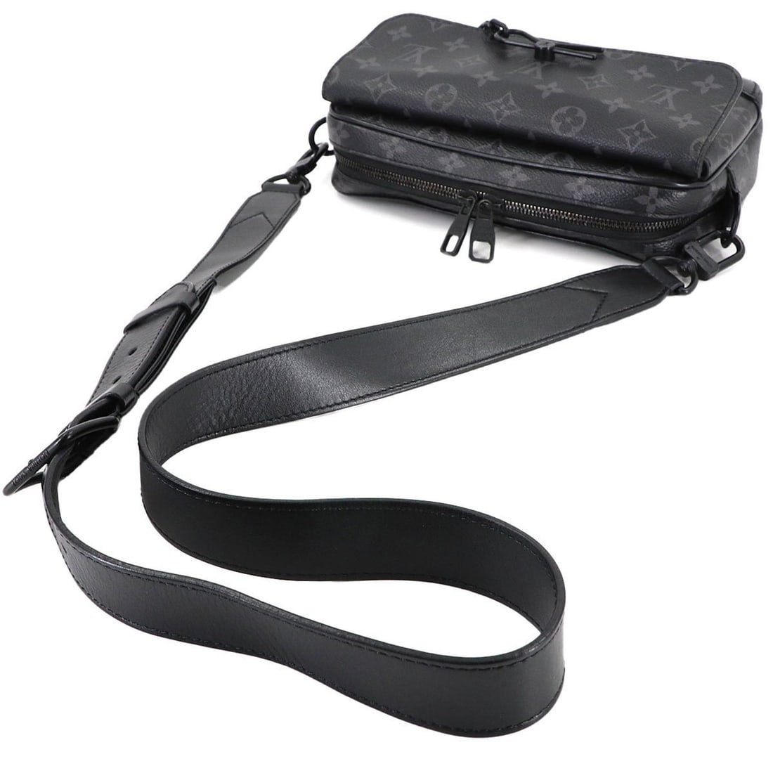 Louis Vuitton Monogram Eclipse Steamer Shoulder Bag M46795 RFID - 5