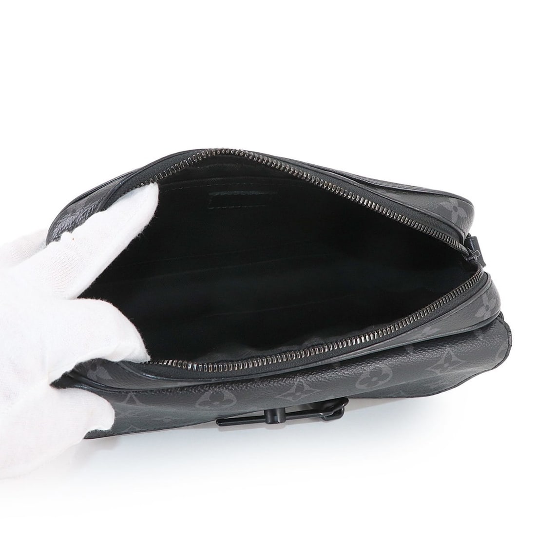 Louis Vuitton Monogram Eclipse Steamer Shoulder Bag M46795 RFID - 6