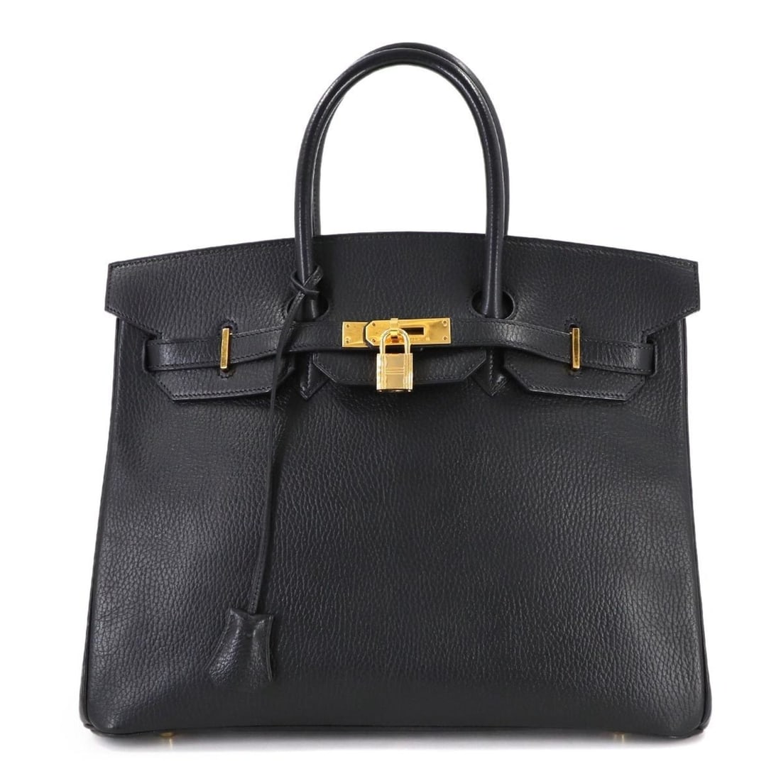 Hermes Hermès Birkin 35 Ardennes Black Handbag with C Stamp and Gold Hardware (1 of 20)