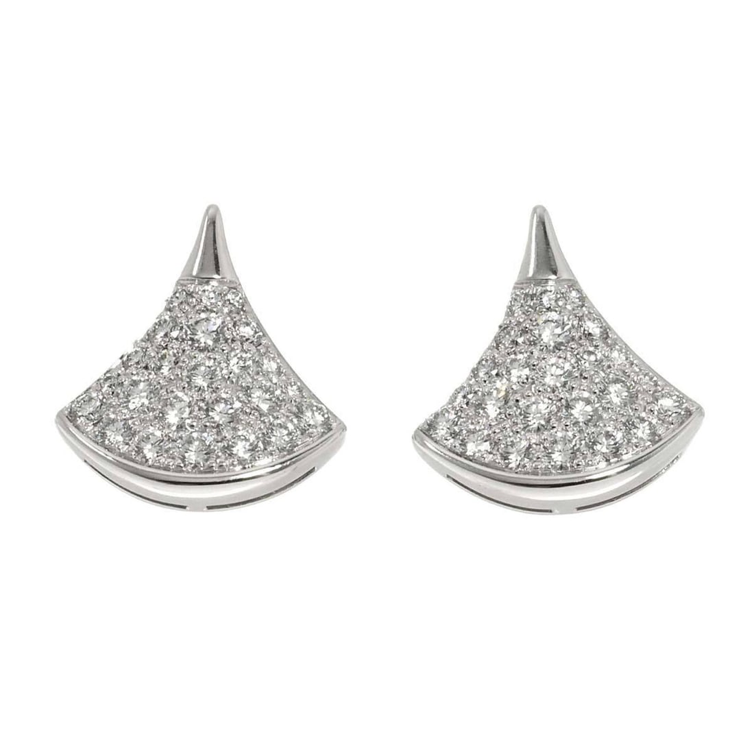 BVLGARI Diva's Dream Diamond Earrings in 18K White Gold (750) (1 of 19)
