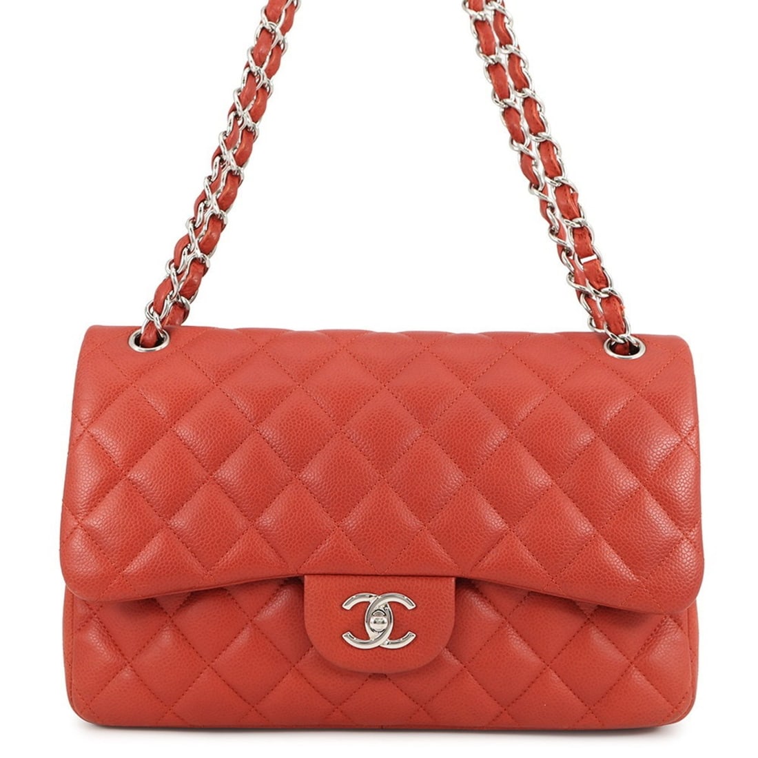 CHANEL Chain Shoulder Bag Matelasse 30 Coco Mark Caviar Skin A58600 Chanel Handbag Women's (1 of 18)