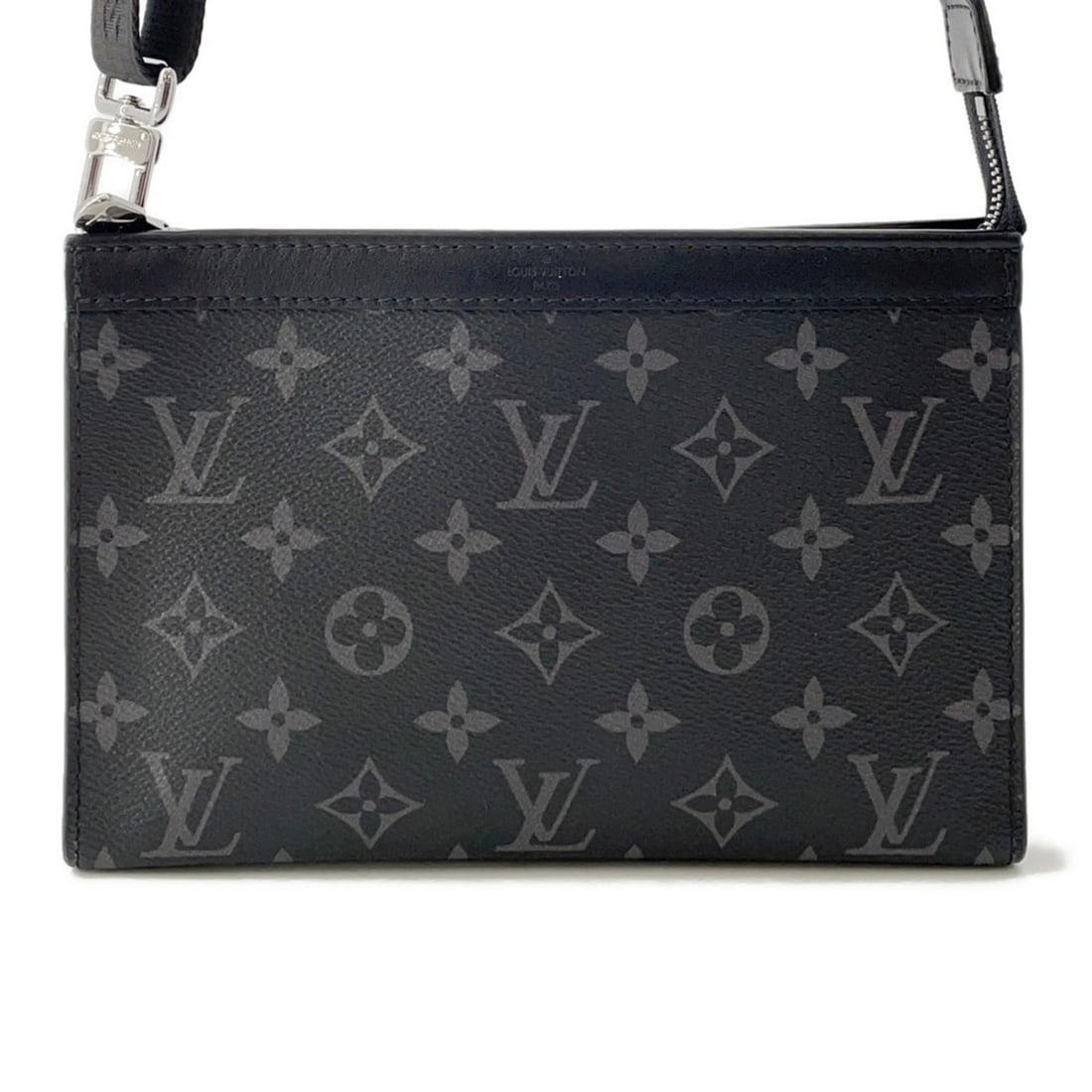 Louis Vuitton Monogram Eclipse Shoulder Bag with Gaston Wearable Wallet M81124 in Black. Handbag for: --- Catalog ---Category: SizeWeight: 320g / 11.28oz.Size (HxWxD): 14.5cm x 22cm x 4.5cm / 5.7'' x 8.66'' x 1.77''Strap Length: 84cm - 128cm / 33.07'' - 50.39''Category: DesignType: Handbag, Shoulder b