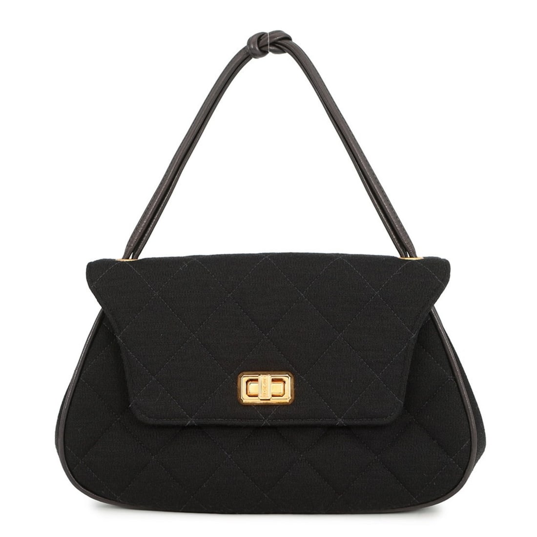 Chanel Matelasse 2.55 Cotton Handbag, Black, Women's, (1 of 20)