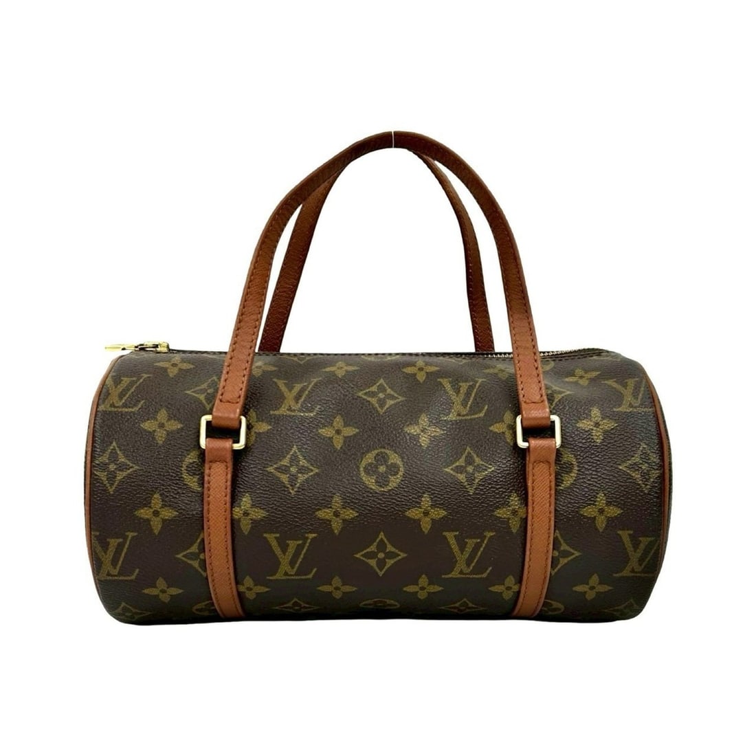 LOUIS VUITTON Papillon 26 Monogram Leather Handbag/Mini Boston Bag Brown 00176 (1 of 9)