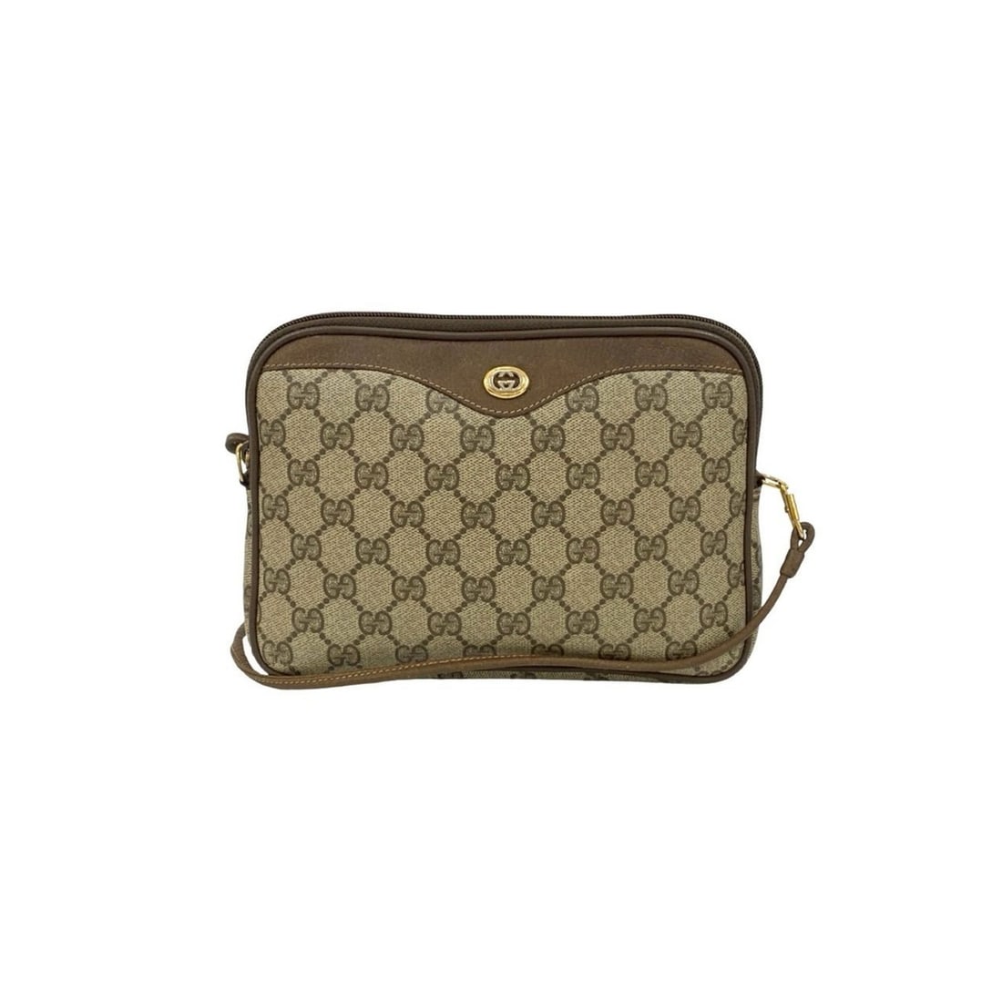 GUCCI Old Gucci GG Leather Mini Shoulder Bag Pochette Brown 73213: --- Catalog ---Category: SizeSize (HxWxD): 16cm x 23cm x 5cm / 6.29'' x 9.05'' x 1.96''Category: DesignType: Pochette, Shoulder bagColor: BrownGender: WomenMaterial: Leather , PVC Category: GeneralBra